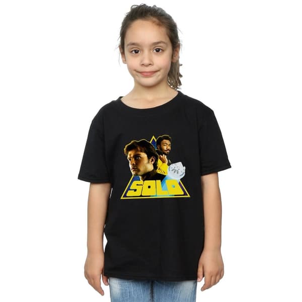 Star Wars Solo Retro Triangle T-shirt i bomull för flickor