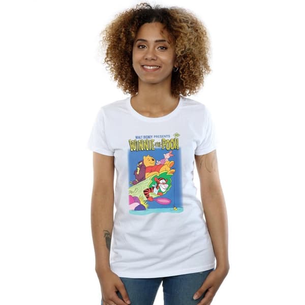 Disney Dam/kvinnor Winnie The Pooh Poster T-shirt i bomull