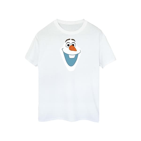 Disney Womens/Ladies Frozen Olaf Face Cotton T-Shirt