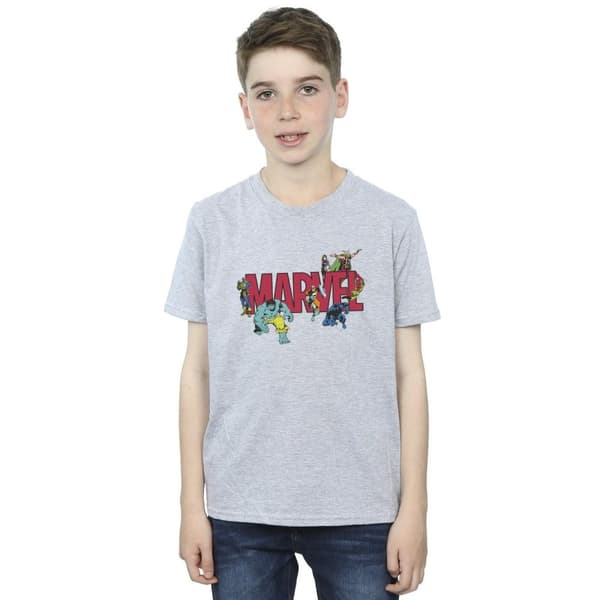 Marvel T-shirt med seriefigurer för pojkar
