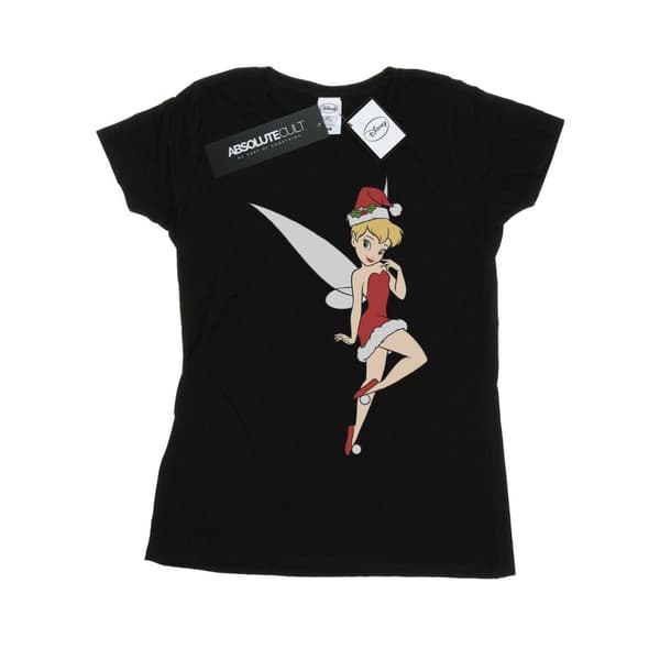 Disney Womens/Ladies Tinker Bell Christmas Cotton T-Shirt