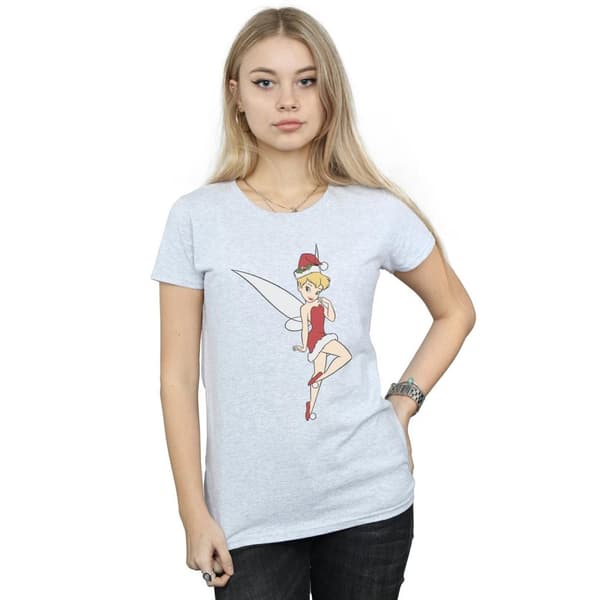 Disney Womens/Ladies Tinker Bell Christmas Cotton T-Shirt
