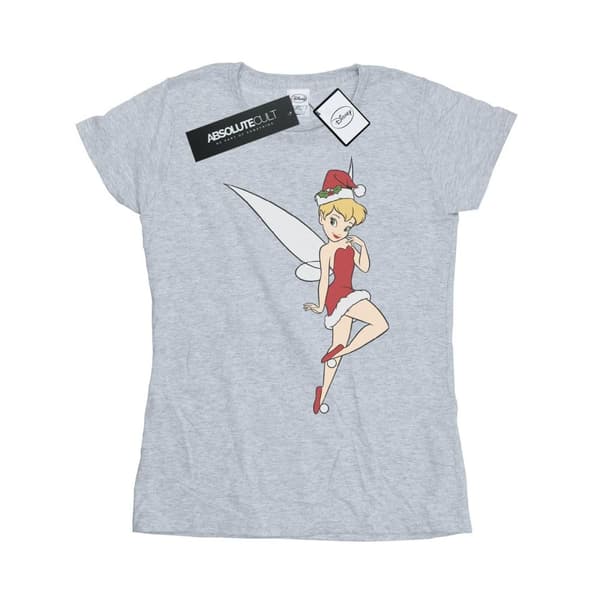 Disney Womens/Ladies Tinker Bell Christmas Cotton T-Shirt