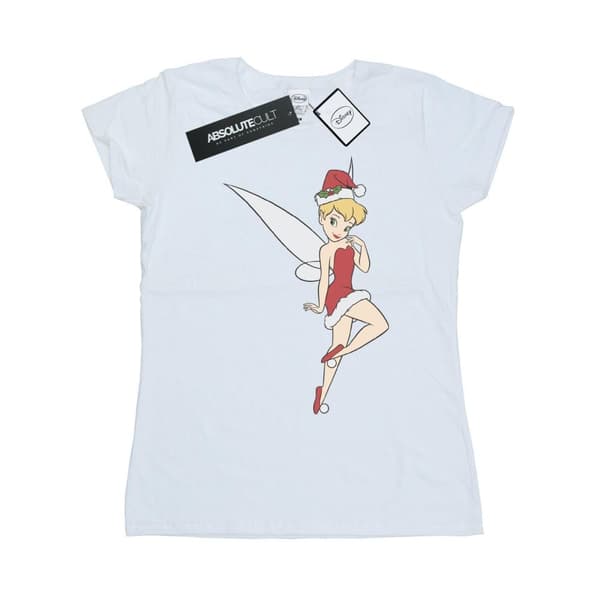Disney Womens/Ladies Tinker Bell Christmas Cotton T-Shirt