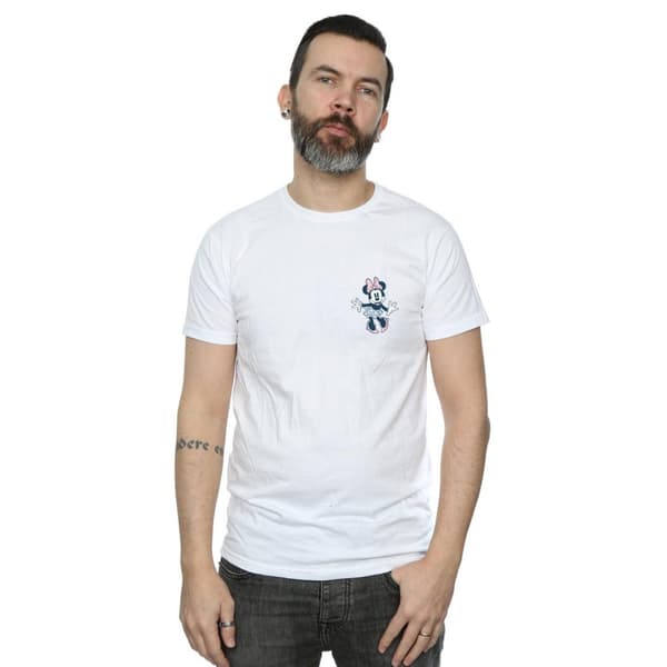 Disney Mens Minnie Mouse Dancing Chest T-Shirt