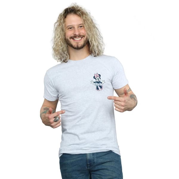 Disney Mens Minnie Mouse Dancing Chest T-Shirt