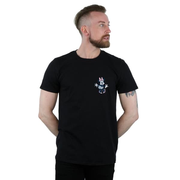 Disney Mens Minnie Mouse Dancing Chest T-Shirt