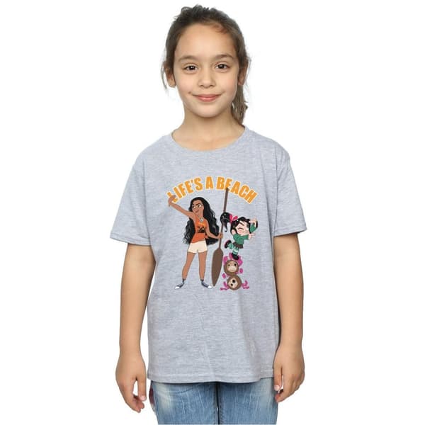 Disney Wreck It Ralph Moana och Vanellope bomulls-T-shirt för flickor
