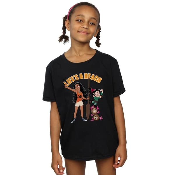 Disney Wreck It Ralph Moana och Vanellope bomulls-T-shirt för flickor