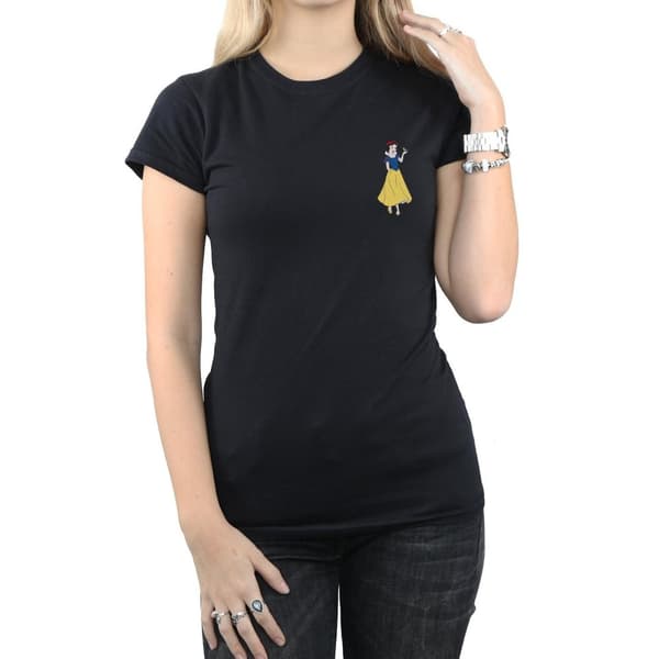 Disney Princess Womens/Ladies Snow White Chest Cotton T-Shirt