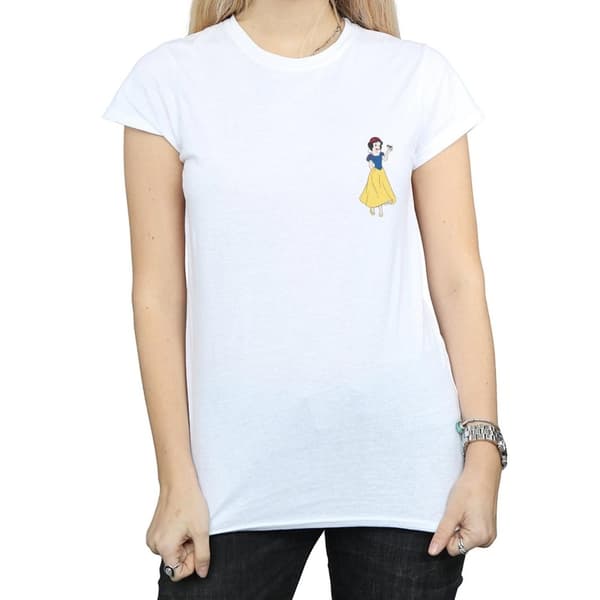 Disney Princess Dam/dam Snow White T-shirt i bomull med bröst