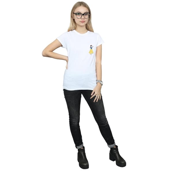 Disney Princess Dam/dam Snow White T-shirt i bomull med bröst