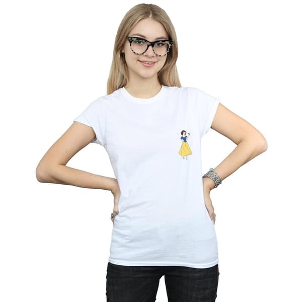 Disney Princess Dam/dam Snow White T-shirt i bomull med bröst