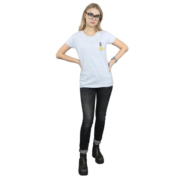 Disney Princess Womens/Ladies Snow White Chest Cotton T-Shirt