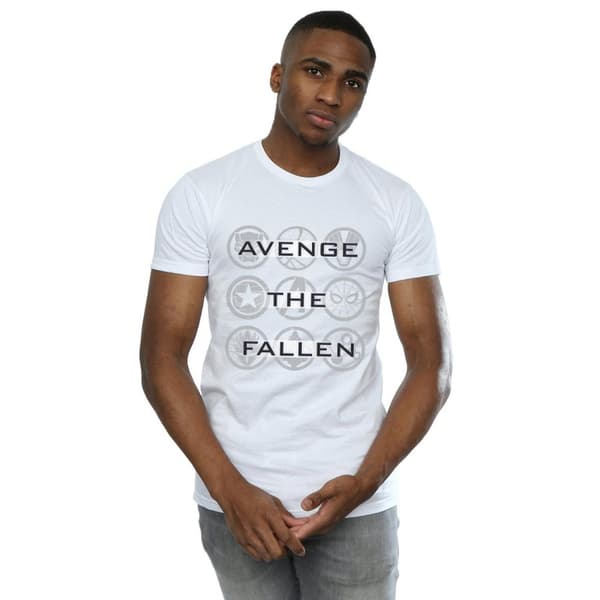 Marvel Mens Avengers Endgame Avenge The Fallen - T-shirt med ikoner