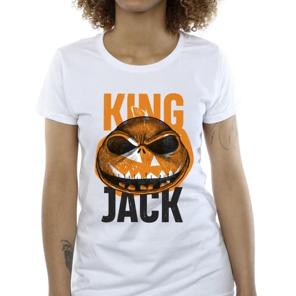 Disney Womens/Ladies The Nightmare Before Christmas King Jack Cotton T-Shirt
