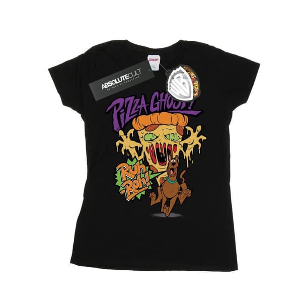 Scooby Doo Womens/Ladies Pizza Ghost Cotton T-Shirt