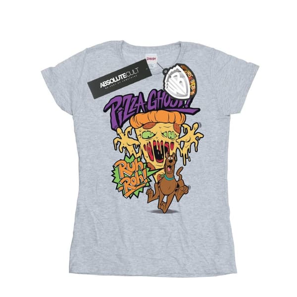 Scooby Doo Womens/Ladies Pizza Ghost Cotton T-Shirt