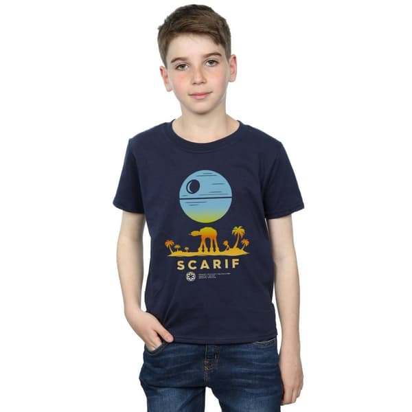 Star Wars Boys Rogue One Scarif Sunset T-Shirt