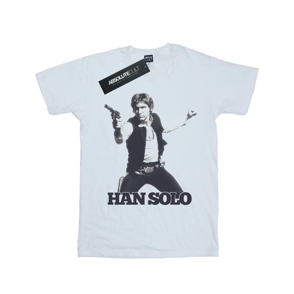 Star Wars Han Solo Retro Photo T-shirt i bomull för flickor