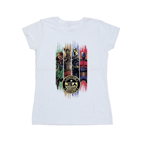 DC Comics Black Adam JSA Gold Badge - bomulls-T-shirt för damer/kvinnor