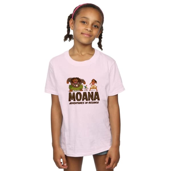 Disney Moana Adventures in Oceania bomulls-T-shirt för flickor
