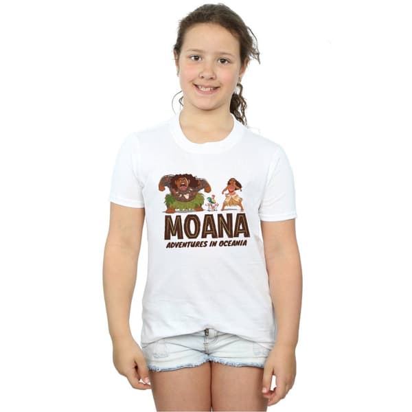 Disney Girls Moana Adventures in Oceania Cotton T-Shirt