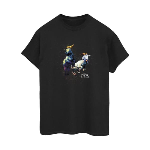 Marvel Womens/Ladies Thor Love And Thunder Toothgnasher Flames Cotton Boyfriend T-Shirt