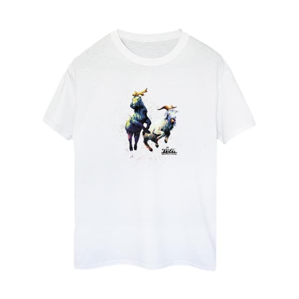 Marvel Womens/Ladies Thor Love And Thunder Toothgnasher Flames Cotton Boyfriend T-Shirt