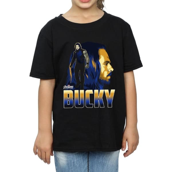 Marvel Girls Avengers Infinity War Bucky Character Cotton T-Shirt