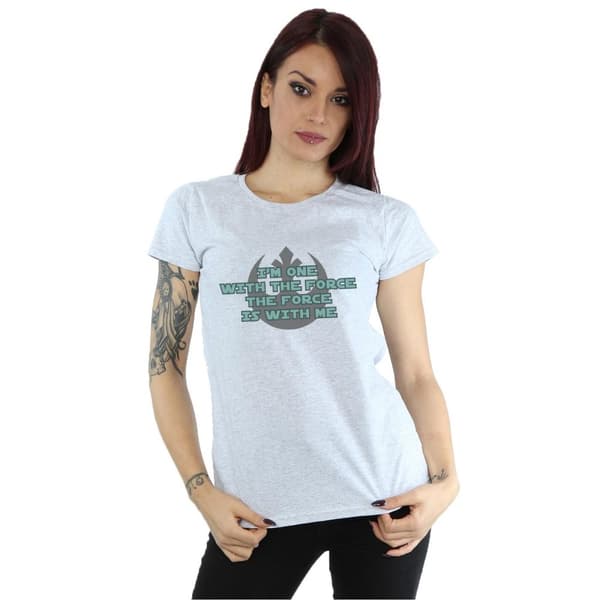 Star Wars Womens/Ladies Rogue One I´m One With The Force Green Cotton T-Shirt