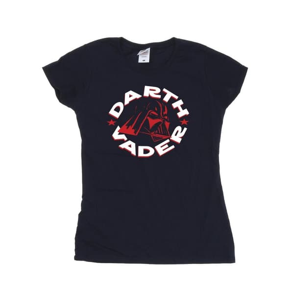 Star Wars Womens/Ladies Darth Vader Badge Cotton T-Shirt