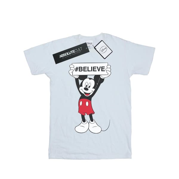 Disney Girls Mickey MouseBelieve Cotton T-Shirt