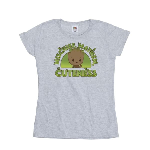 Marvel Womens/Ladies I Am Groot Mischief Mayhem Cotton T-Shirt
