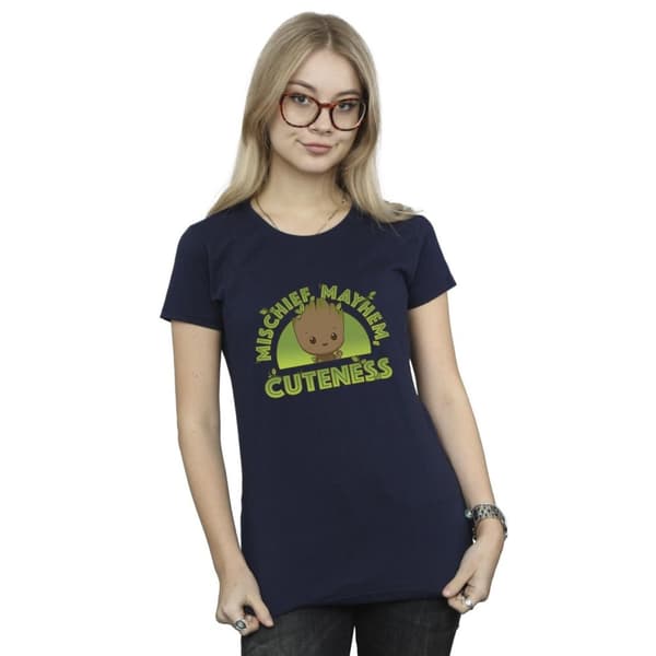 Marvel Womens/Ladies I Am Groot Mischief Mayhem Cotton T-Shirt