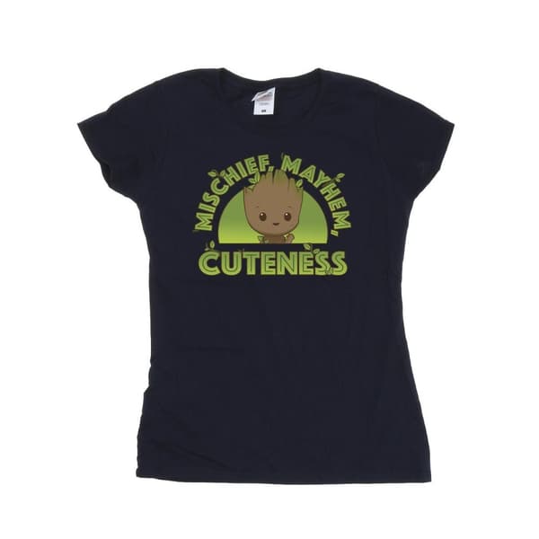Marvel Womens/Ladies I Am Groot Mischief Mayhem Cotton T-Shirt