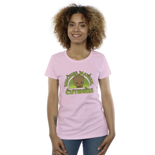 Marvel Womens/Ladies I Am Groot Mischief Mayhem Cotton T-Shirt