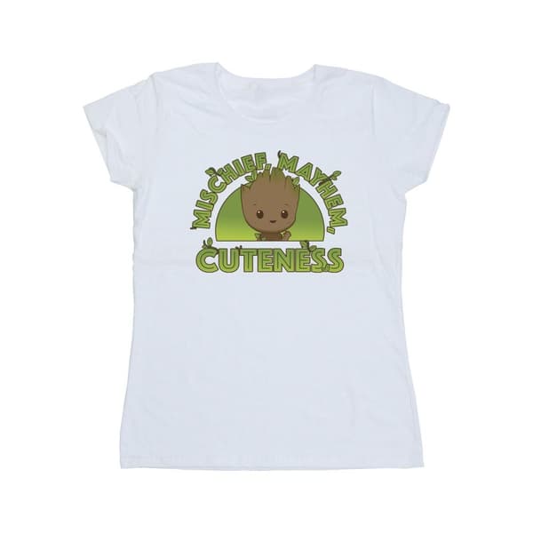 Marvel Womens/Ladies I Am Groot Mischief Mayhem Cotton T-Shirt