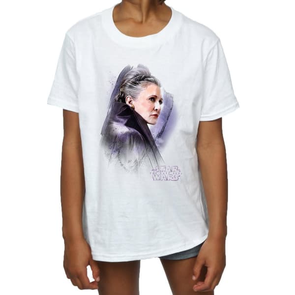 Star Wars Den sista Jedi-riddaren Leia T-shirt i borstad bomull för flickor