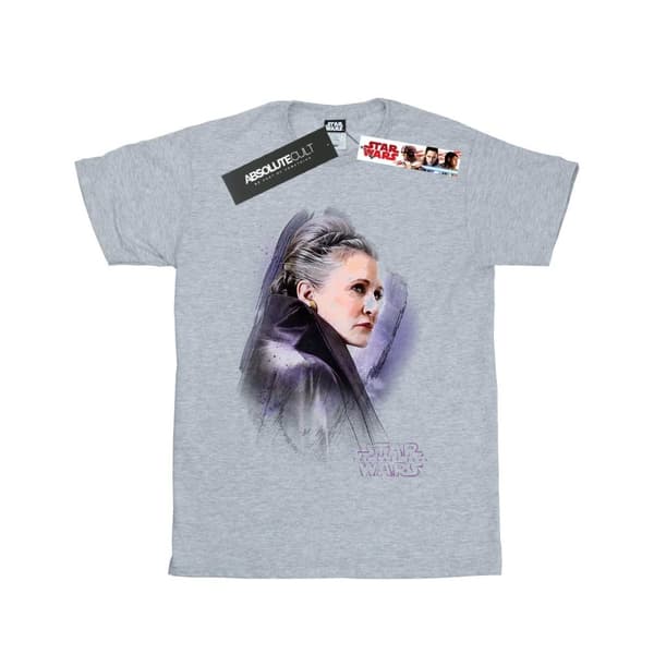 Star Wars Den sista Jedi-riddaren Leia T-shirt i borstad bomull för flickor