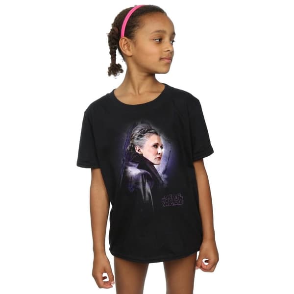 Star Wars Den sista Jedi-riddaren Leia T-shirt i borstad bomull för flickor