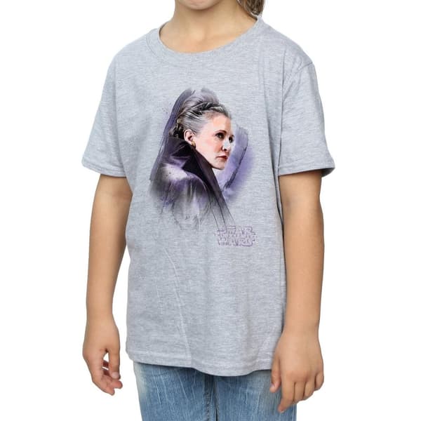 Star Wars Den sista Jedi-riddaren Leia T-shirt i borstad bomull för flickor