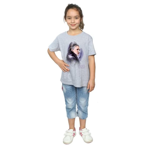 Star Wars Den sista Jedi-riddaren Leia T-shirt i borstad bomull för flickor