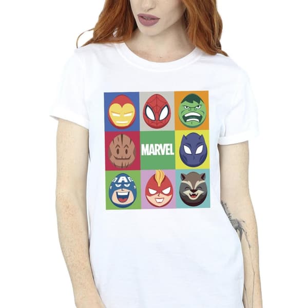 Marvel Womens/Ladies Easter Eggs Cotton Boyfriend T-Shirt