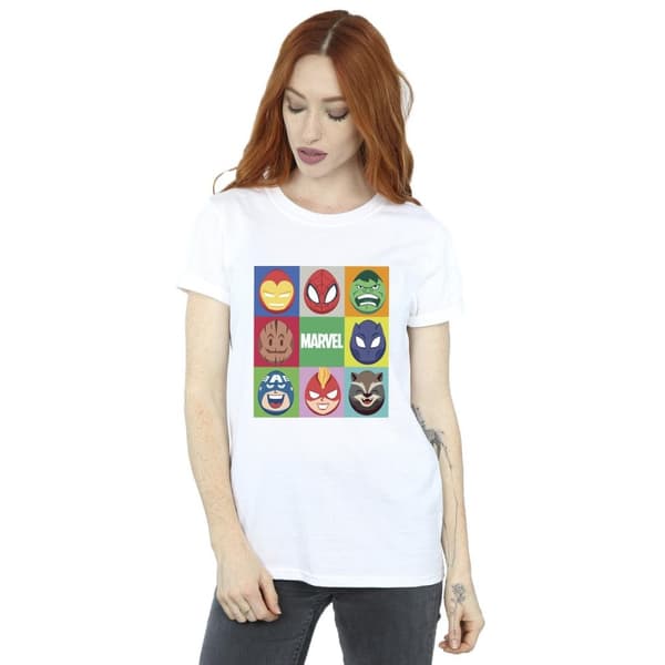 Marvel Womens/Ladies Easter Eggs Cotton Boyfriend T-Shirt