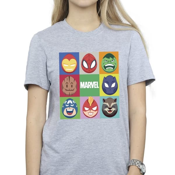 Marvel Womens/Ladies Easter Eggs Cotton Boyfriend T-Shirt