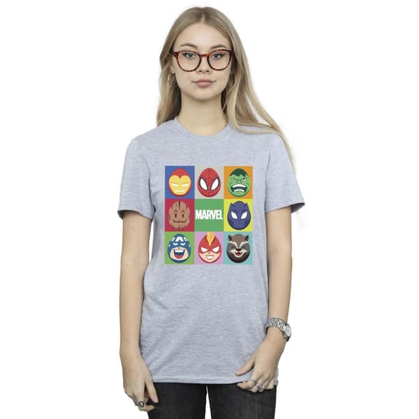 Marvel Womens/Ladies Easter Eggs Cotton Boyfriend T-Shirt
