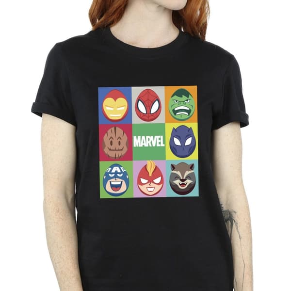 Marvel Womens/Ladies Easter Eggs Cotton Boyfriend T-Shirt