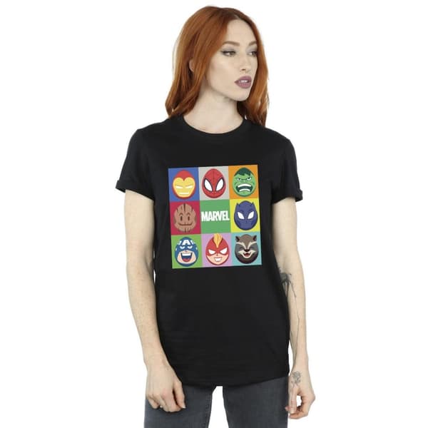 Marvel Womens/Ladies Easter Eggs Cotton Boyfriend T-Shirt