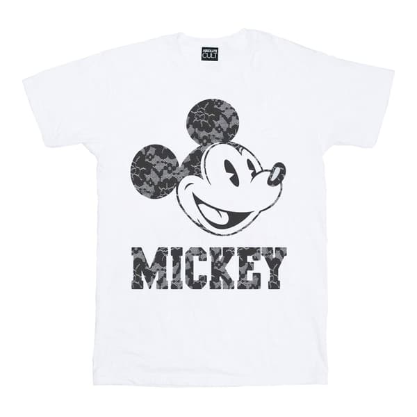 Disney Dam/Tjej Musse Pigg Snören Bomull Boyfriend T-shirt